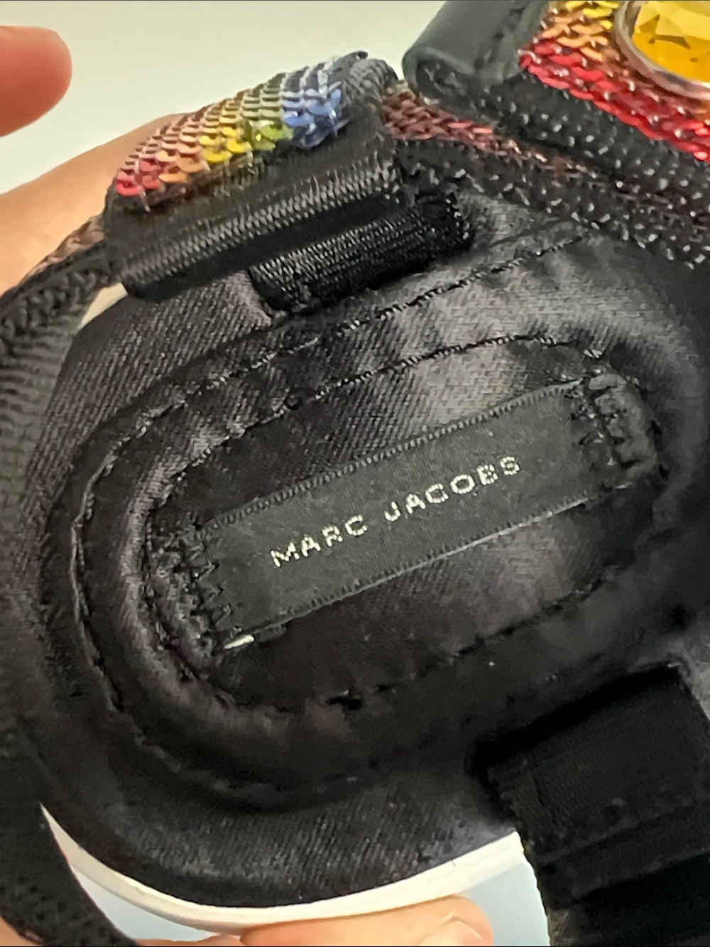 Marc Jacobs comet sport sandal colorful rainbow sequin adjustable straps 37 - Picture 9 of 14
